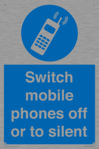 Switch mobile phones off or to silent